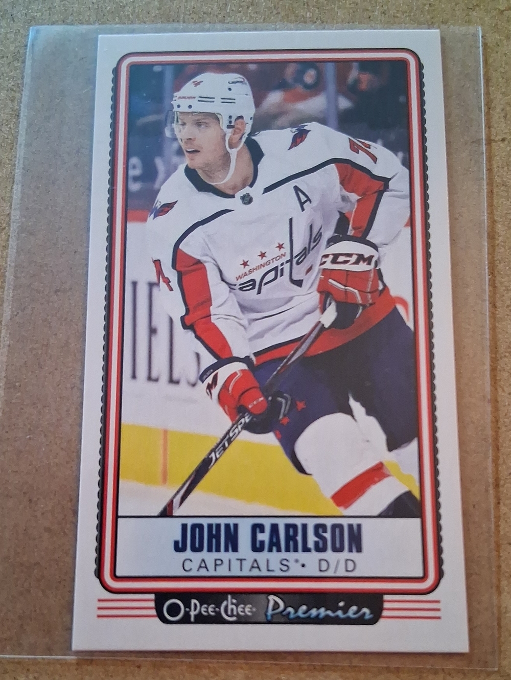 Premier Hockey Card - White and Red